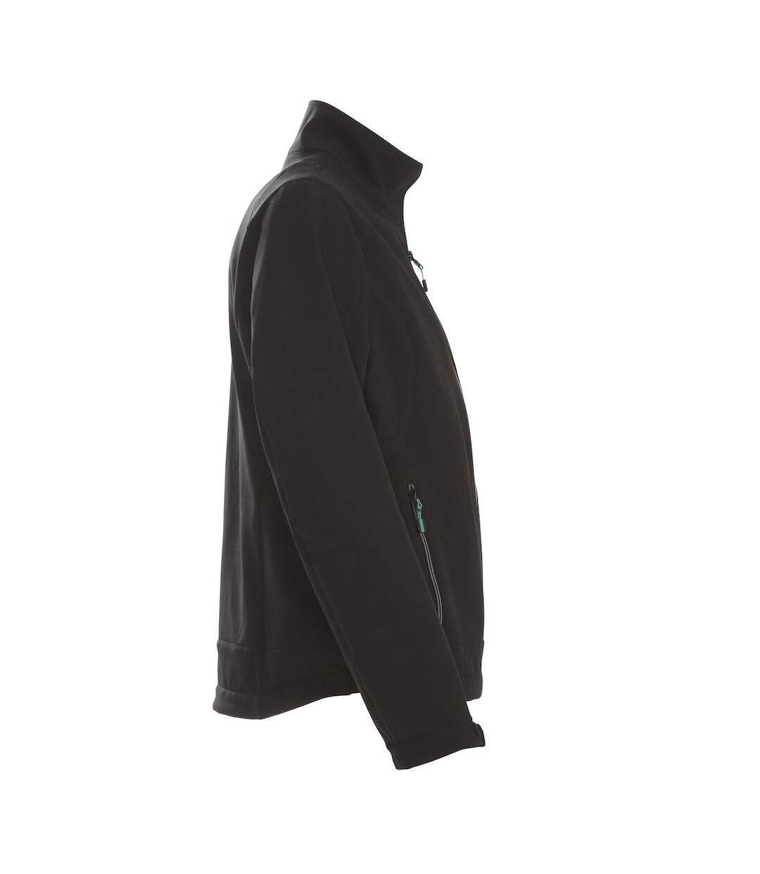 Womens/ladies Trial Soft Shell Jacket Black Printer-4