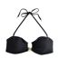 Womens/ladies Bar Tie Up Bikini Top Black Ted Baker-1