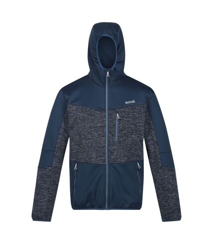 Regatta Mens Cadford V Marl Full Zip Fleece Jacket (Admiral Blue/Navy)