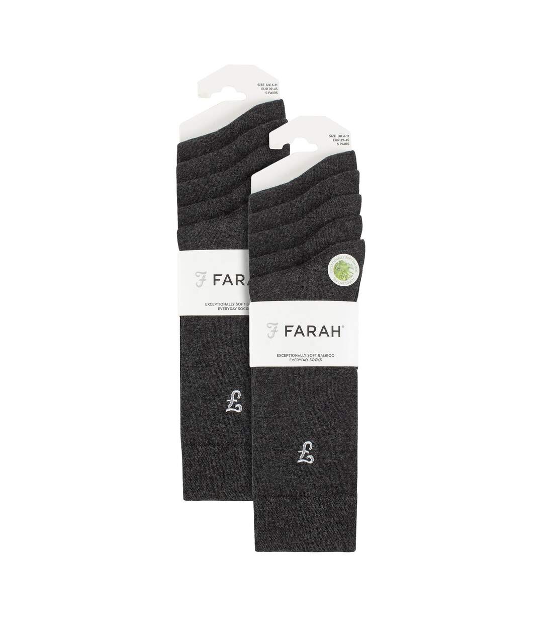 Lot de 10 paires de chaussettes en bambou brillant pour hommes-2