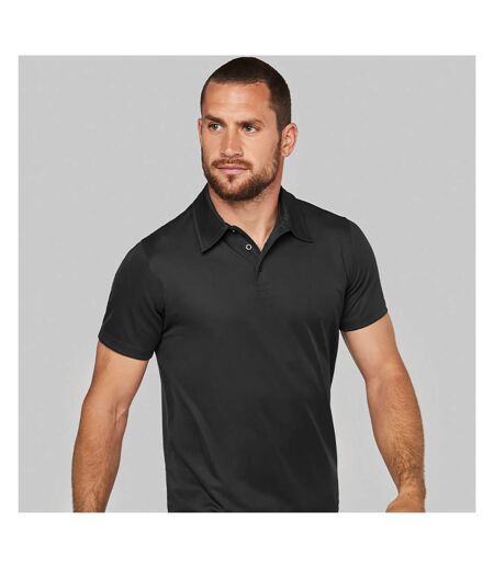 Kariban Proact Mens Short Sleeve Performance Polo Shirt (Black)