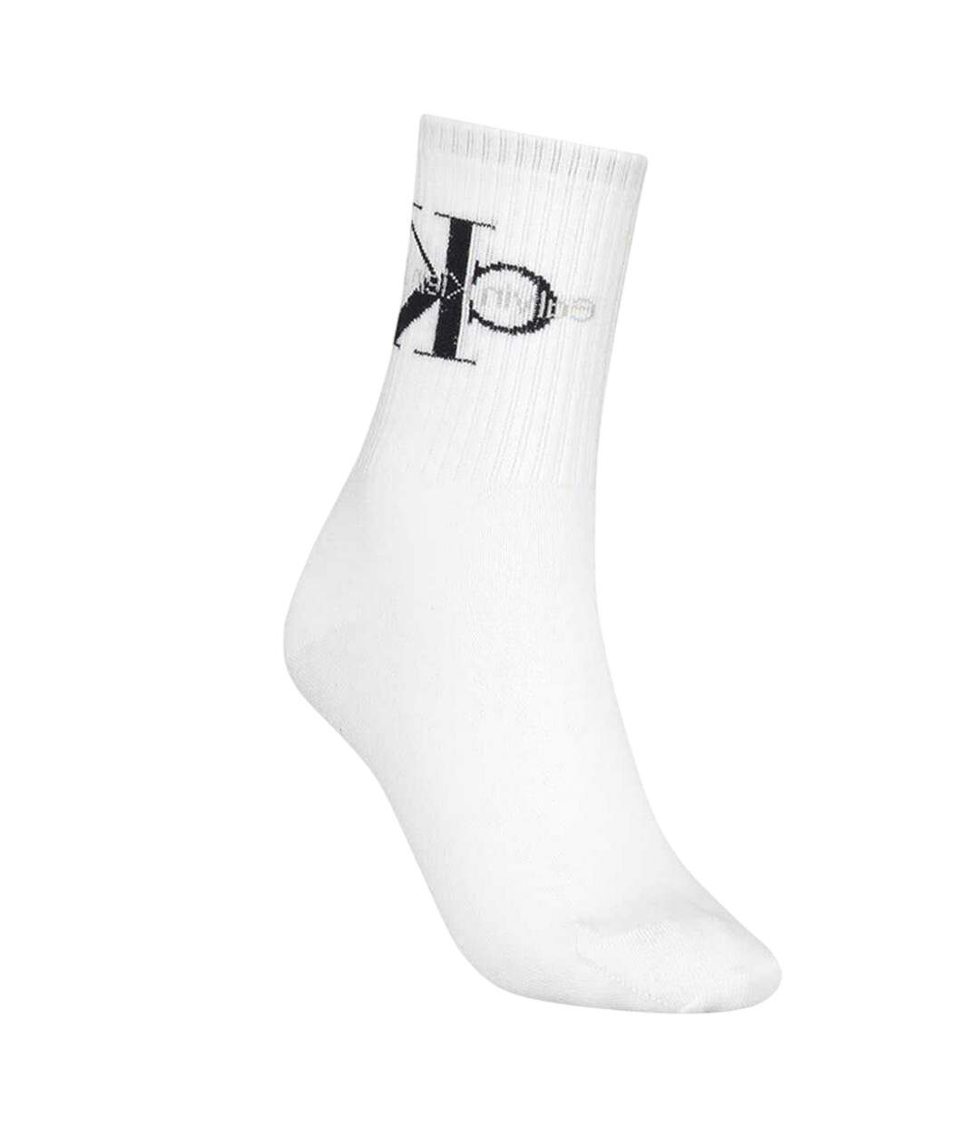 Chaussettes Motif/style Logo Femme Blanc Calvin Klein-2