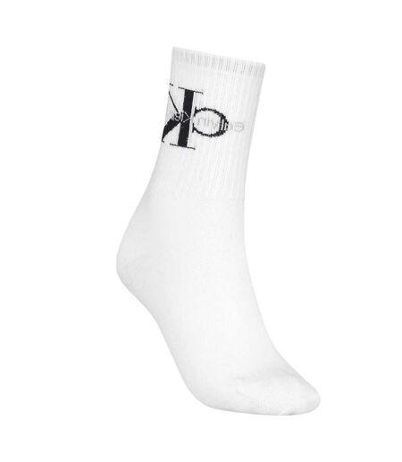 Chaussettes Motif/style Logo Femme Blanc Calvin Klein
