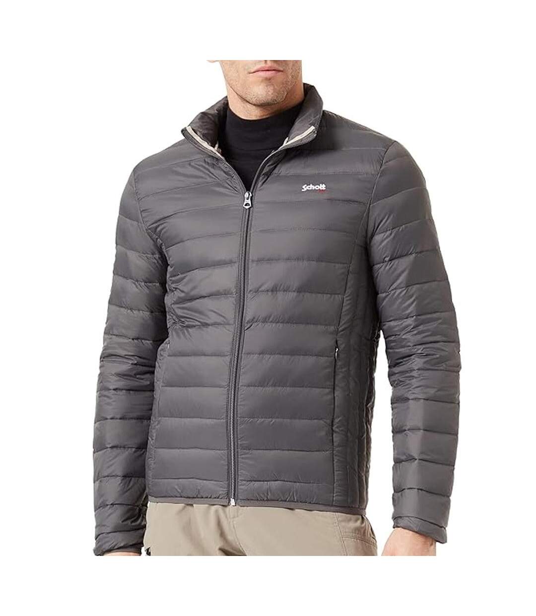 Doudoune grise homme schott oaklandrs - l-1