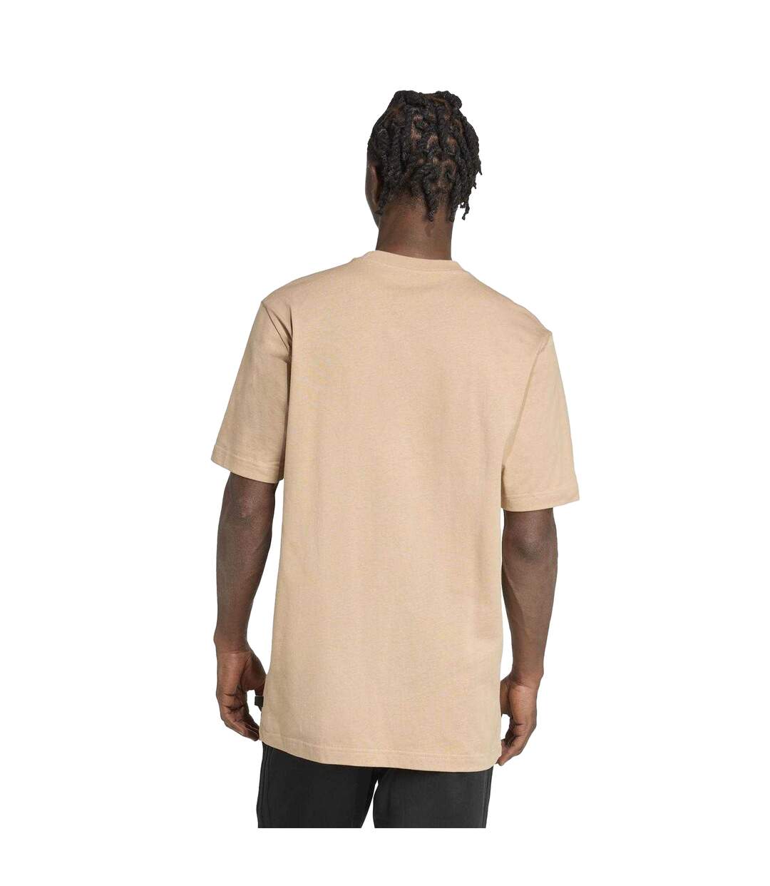 T-shirt Motif/style Logo Homme Beige Adidas-3