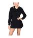 Robe Chemisier Courte The Ultimate Femme Noir Odd Muse-4