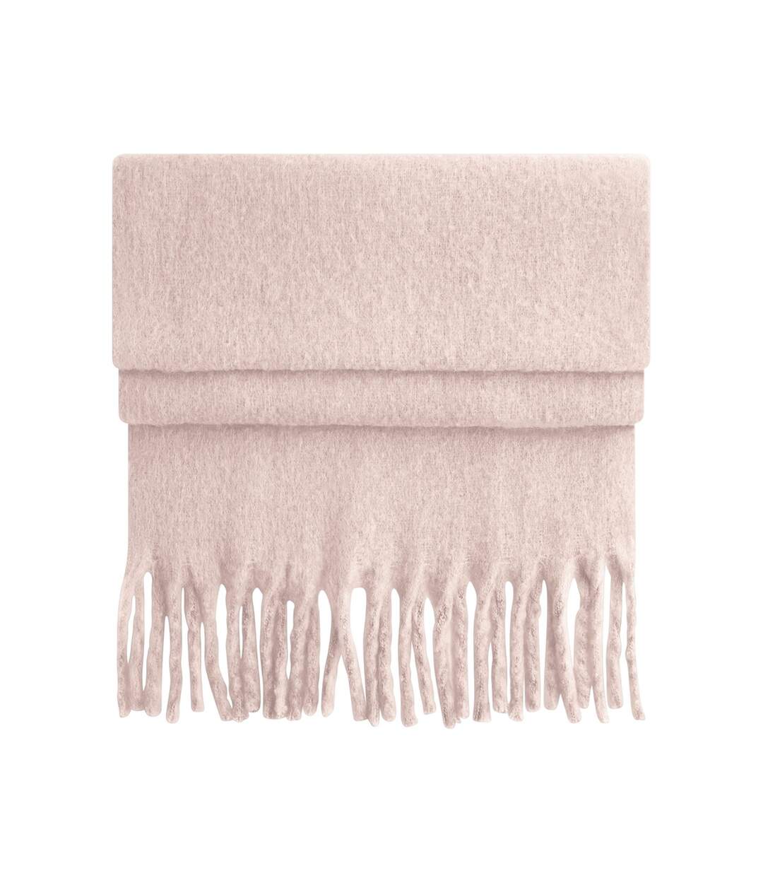 Écharpe Motif/style Duveteux Taille Unique Rose Pâle Beechfield-1