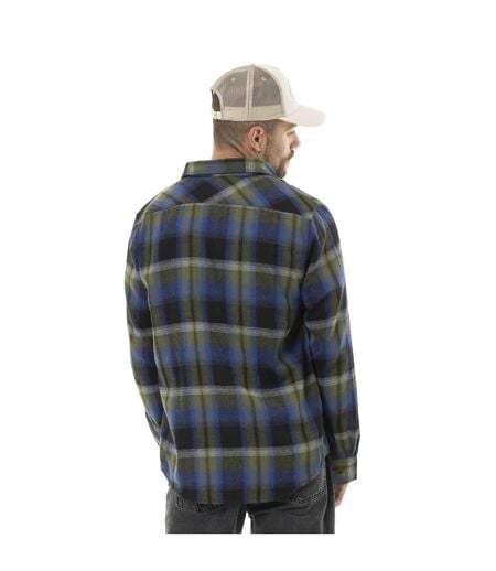Chemise homme manches longues en flanelle à carreaux Jack Vondutch