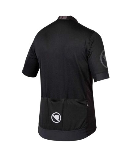 Maillot De Cyclisme Motif/style Rayures En Blocs Fs20 Pro Homme Noir Endura