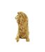 Statue Lion Assis Shant 55cm Or-3