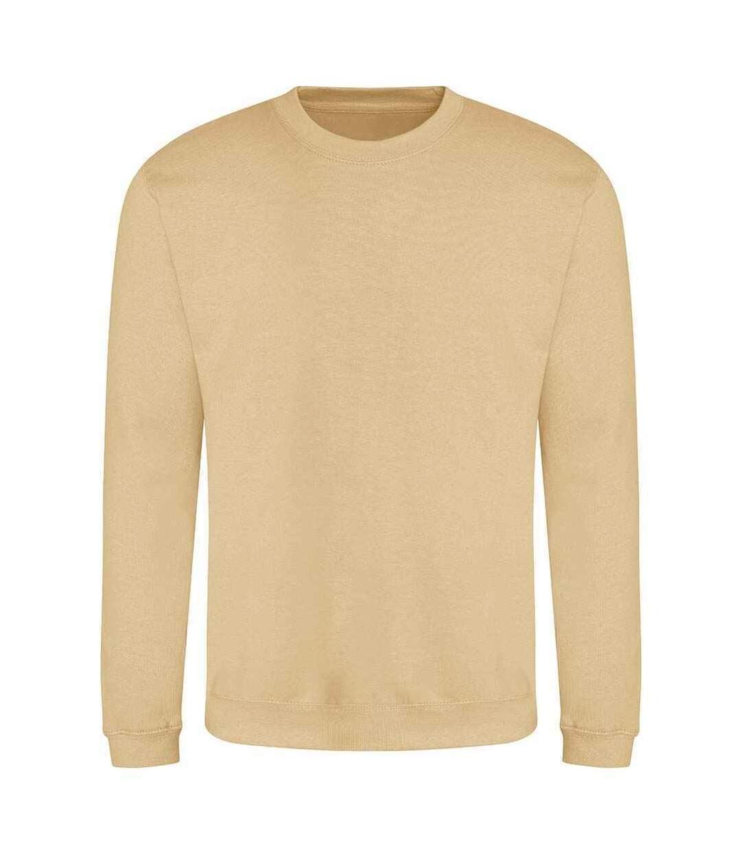 Adults Unisex Just Hoods Sweatshirt Desert Sand Awdis-2