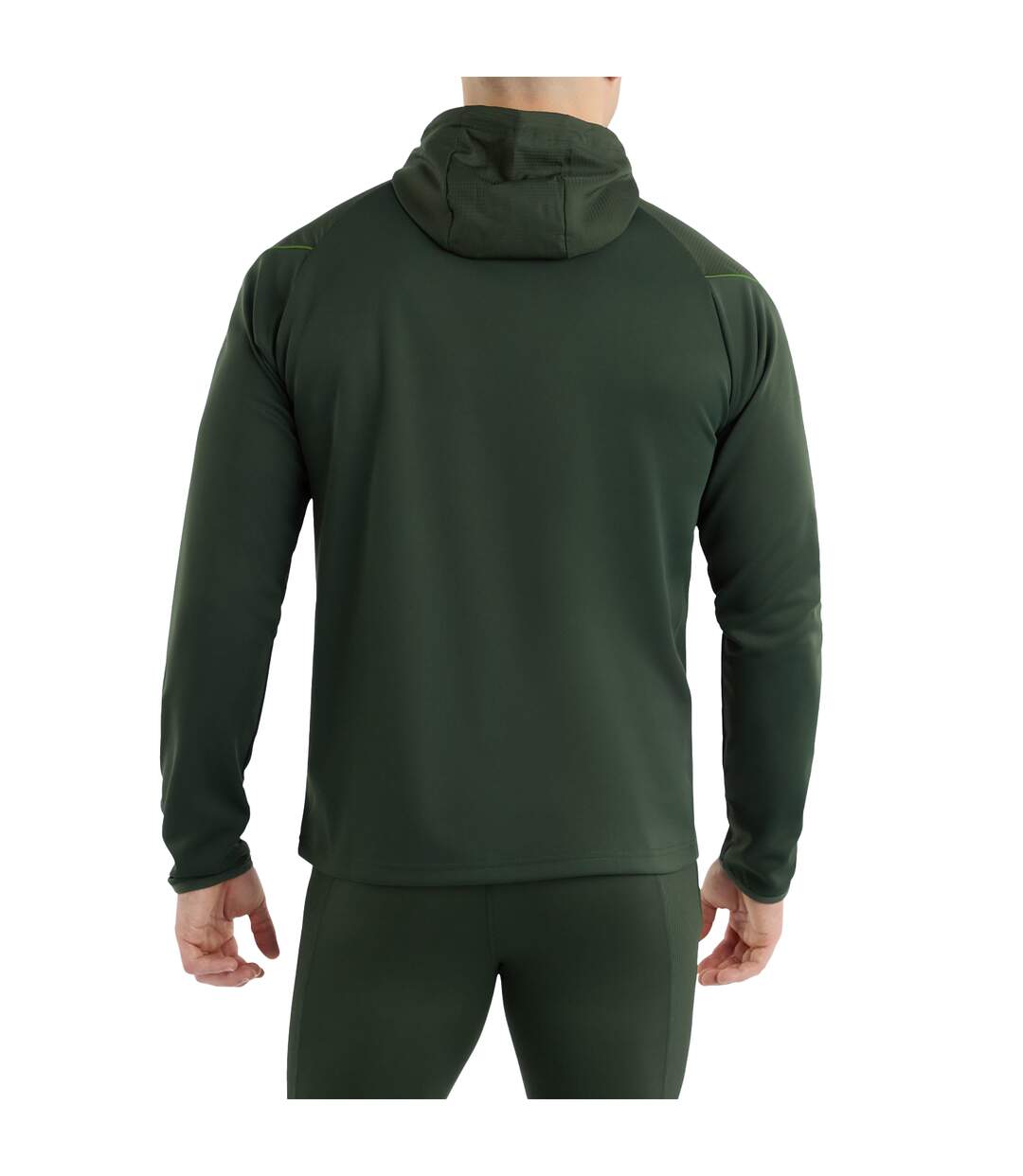 Mens pro training full zip hoodie deep forest/cactus Umbro