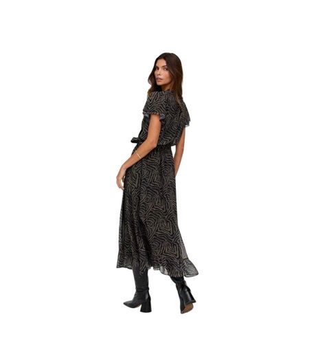 Robe Portefeuille Devina Femme Noir Lily And Lionel
