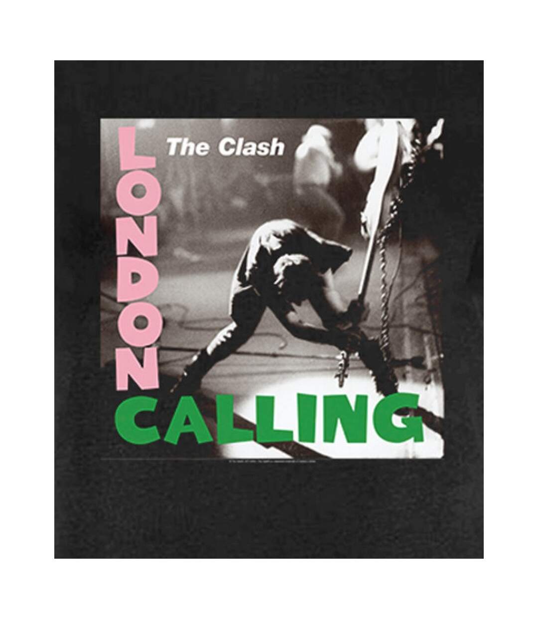Womens/ladies london calling the clash t-shirt dress charcoal Amplified-2