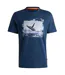 T-shirt Motif/style Baleine Homme Bleu Marine Boss-2