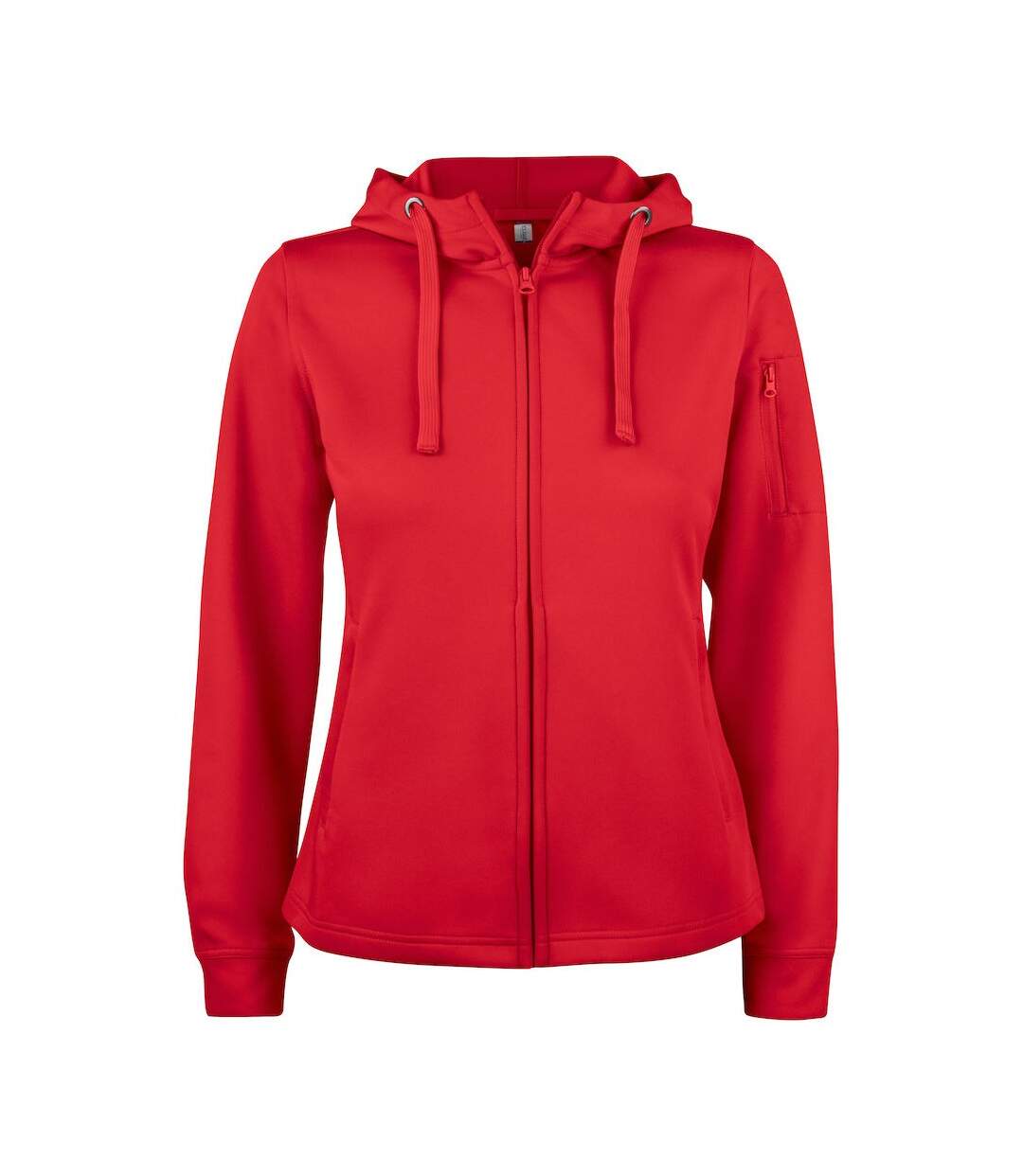 Veste À Capuche Basic Femme Rouge Clique-1