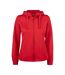 Veste À Capuche Basic Femme Rouge Clique-1