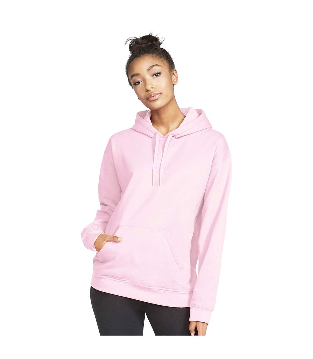 Sweat À Capuche Softstyle Adulte Rose Clair Gildan-1