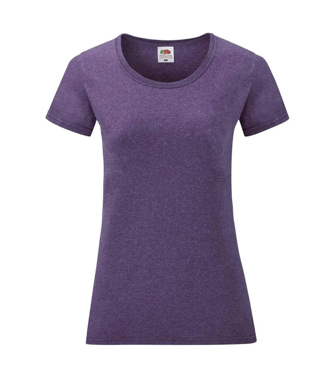 T-shirt Valueweight Femme Violet Chiné Fruit Of The Loom-1