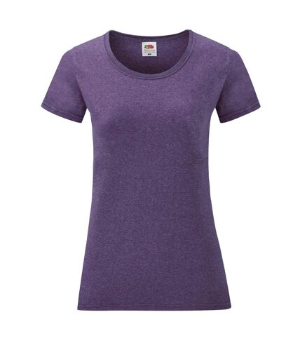 T-shirt value femme violet chiné Fruit of the Loom Fruit of the Loom