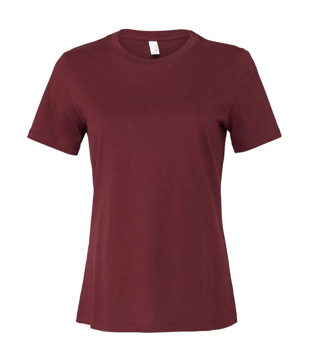 T-shirt femme bordeaux Bella + Canvas-1