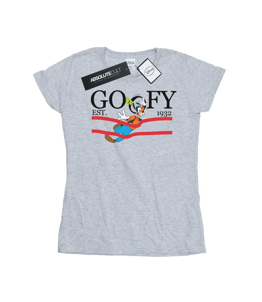 Disney T-shirt en coton Goofy By Nature - Femmes/Dames (Gris sportif) - UTBI32013-1