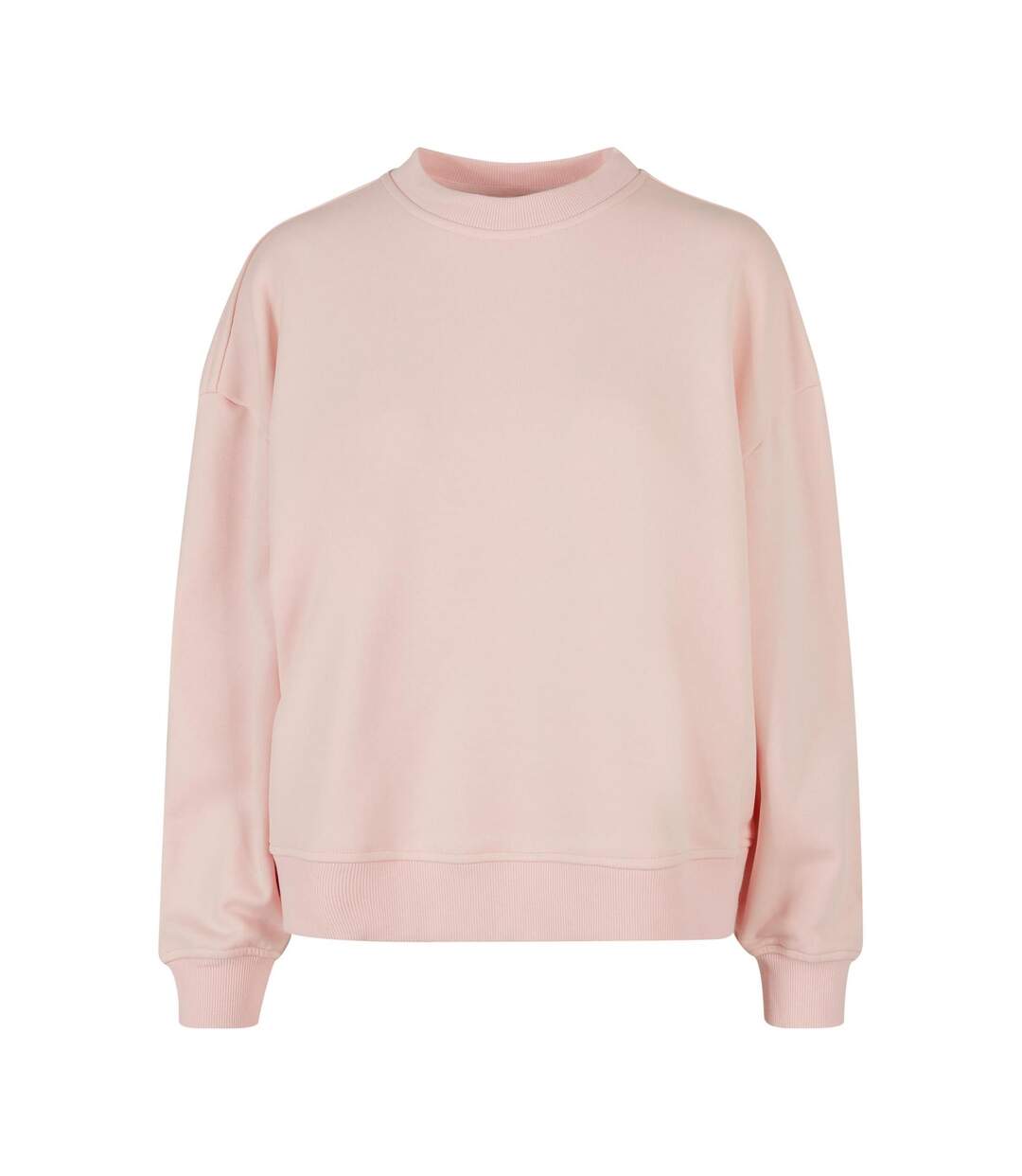 Sweat-shirt Surdimensionné À Col Ras Du Cou Womens/ladies Rose Build Your Brand-1