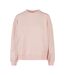Sweat-shirt Surdimensionné À Col Ras Du Cou Womens/ladies Rose Build Your Brand-1