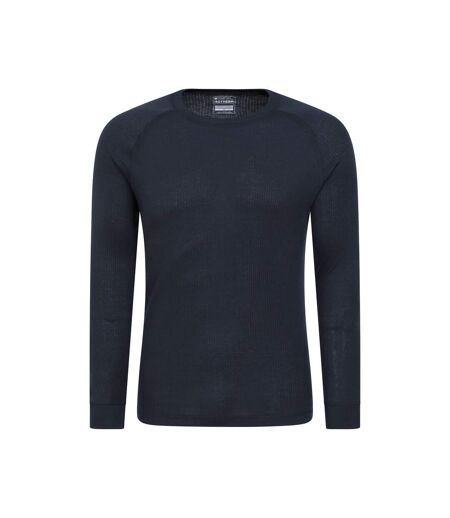 Mountain Warehouse Mens Talus Round Neck Long-Sleeved Thermal Top (Navy)