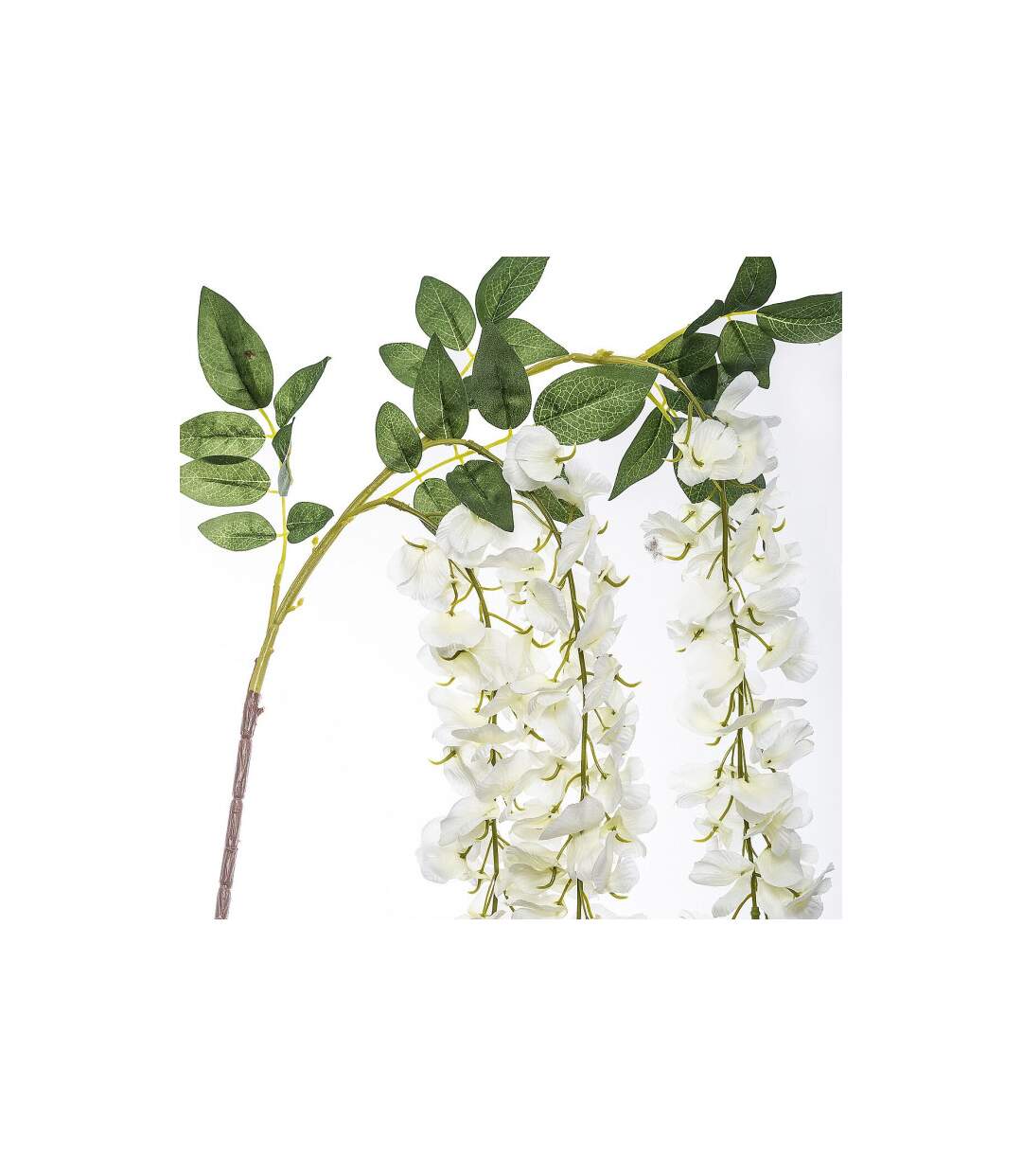 Fleur Artificielle 3 Glycines 130cm Blanc-2
