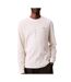 Sweat blanc homme calvin klein jeans waffle badge - l-1