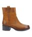 Womens/ladies Saskia Leather Boots Tan Hush Puppies-3