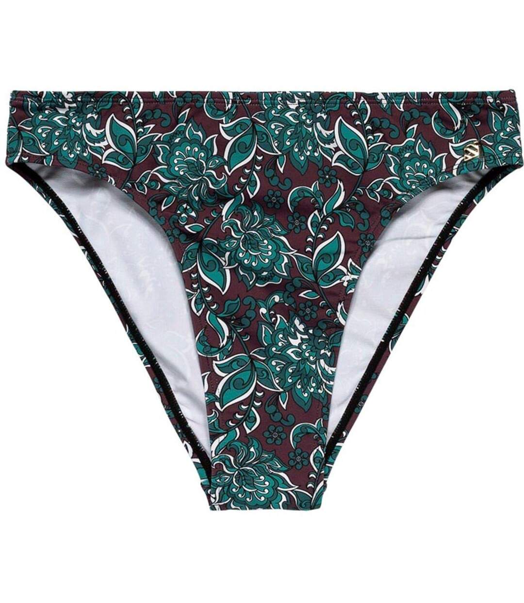 Womens/ladies Floral Bikini Bottoms Purple Panos Emporio-1