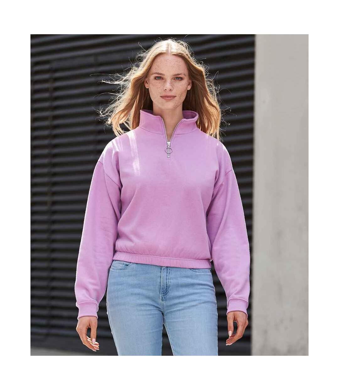 Awdis Womens/Ladies Cropped Sweatshirt (Lavender)
