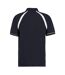 Mens oak hill polo shirt navy/white Kustom Kit-2