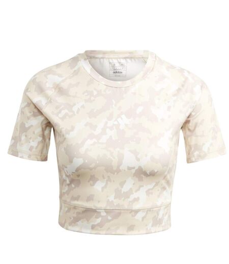T-shirt femme taupe Adidas
