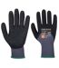 Unisex adult a353 dermiflex ultra plus grip gloves s grey/black Portwest-1