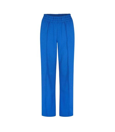 Womens/ladies Open Hem Straight Jogging Bottoms Blue Vans