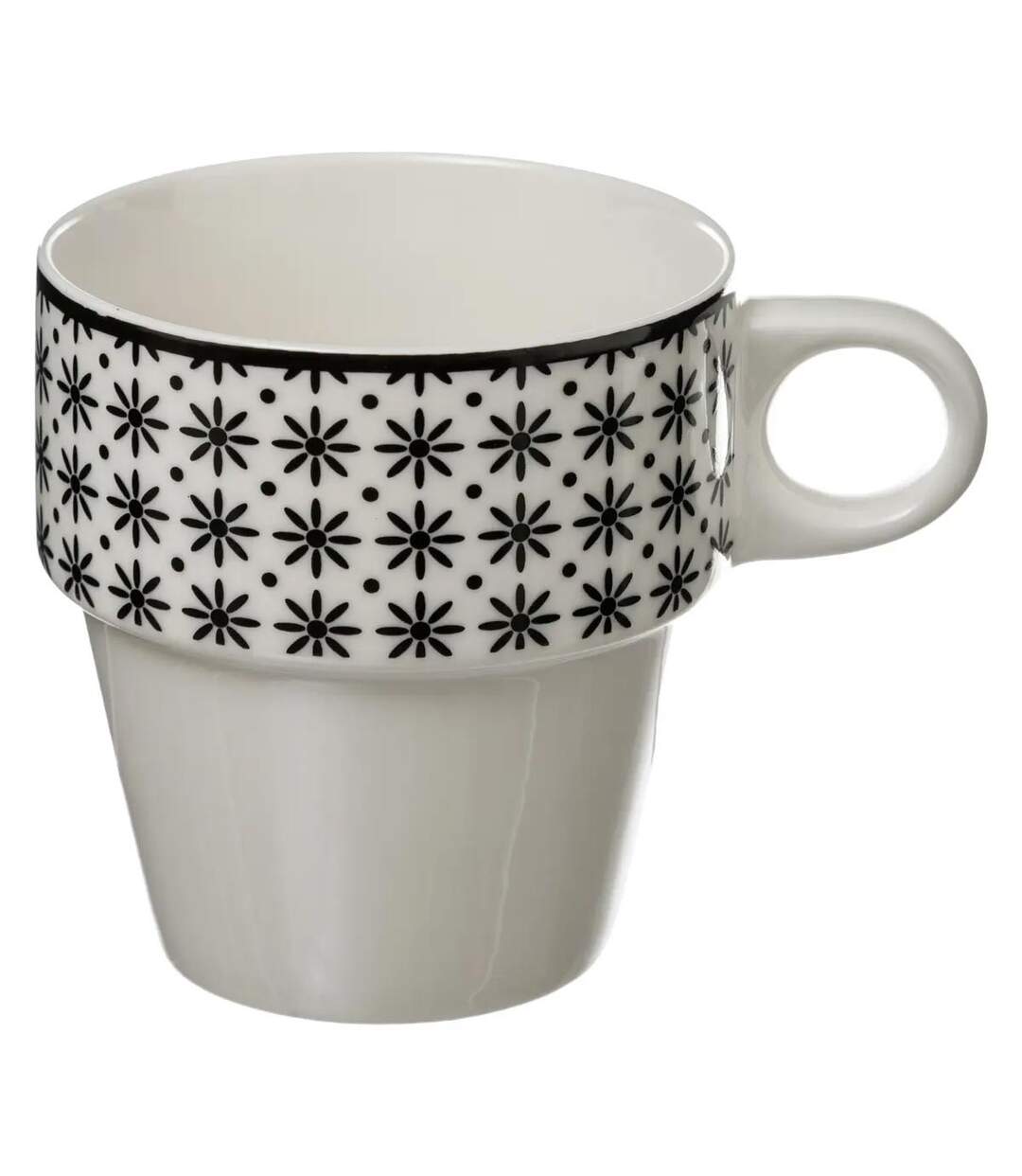 Lot de 4 Mugs sur Rack Bohemia 26cl Blanc-5