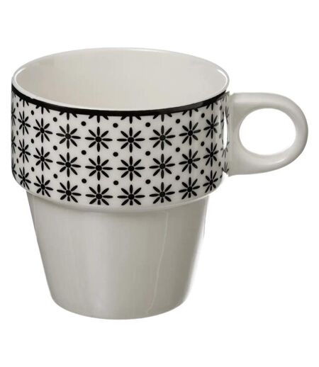 Lot de 4 Mugs sur Rack Bohemia 26cl Blanc