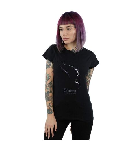 Disney T-shirt en coton Femmes/Dames Maleficent Mistress Of Evil Poster (Noir) - UTBI30587