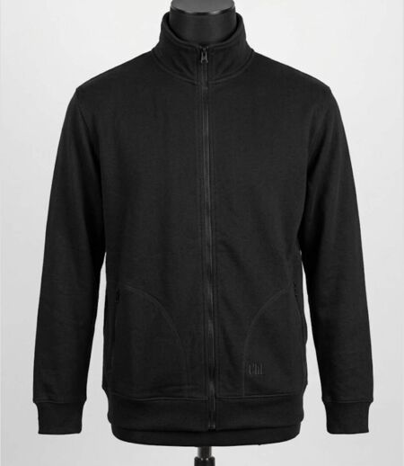 CHALLENGER CAPITAL4 — Veste molleton zippée noire : confort thermique et poches sécurisées
