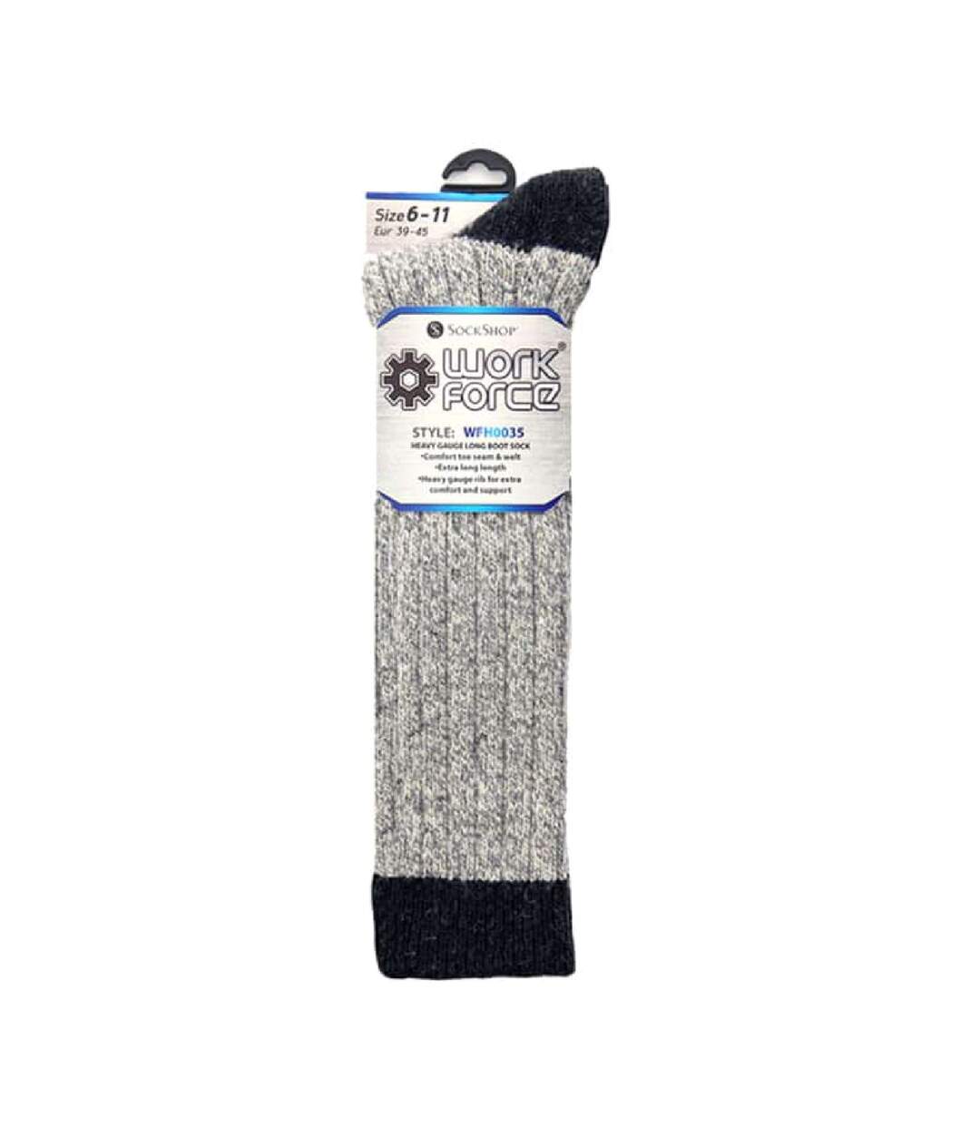 3 Pack Mens Extra Long Knee High Knitted Wool Boot Socks-2