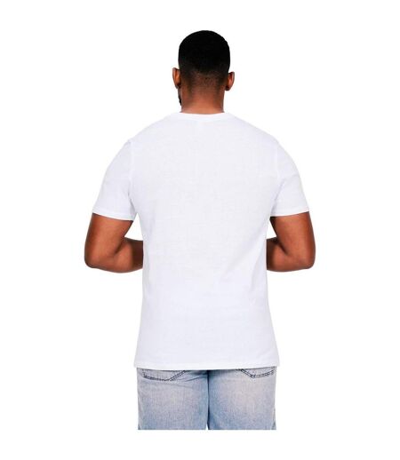 Mens Muscles Combed Ringspun Cotton Tall T-shirt White Casual Classics