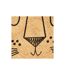 Tapis Enfant Déco en Jute Lion 90cm Marron