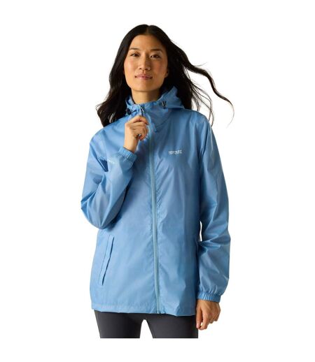 Veste Imperméable À Capuche Pack It Femme Bleu Délavé Regatta