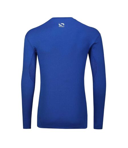 Haut Thermique Manches Longues Motif/style Central Homme Bleu Roi Sondico