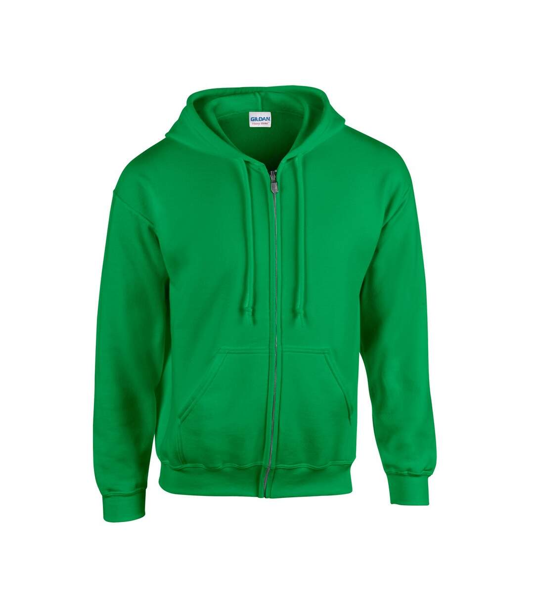Mens Heavy Blend Full Zip Hoodie Irish Green Gildan-1