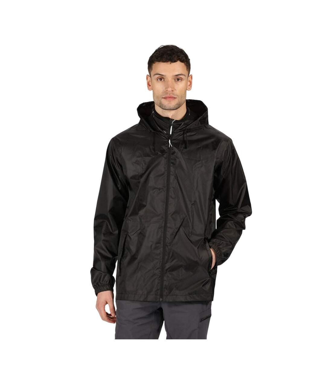 Regatta Unisex Adult Packaway Waterproof Jacket And Trousers Set (Black)