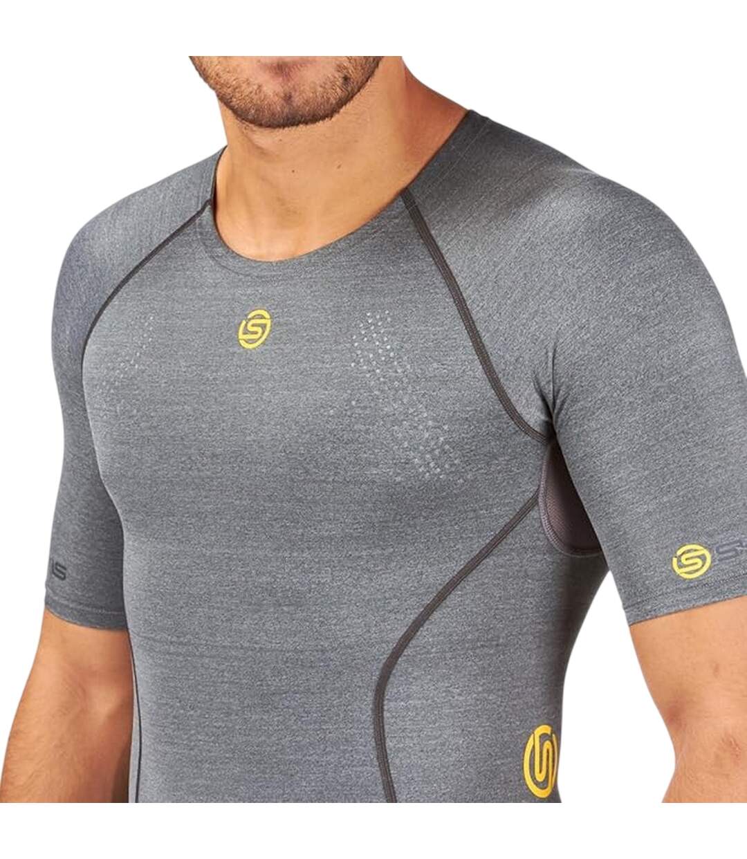 Haut Manches Courtes A200 Homme Gris Skins-4